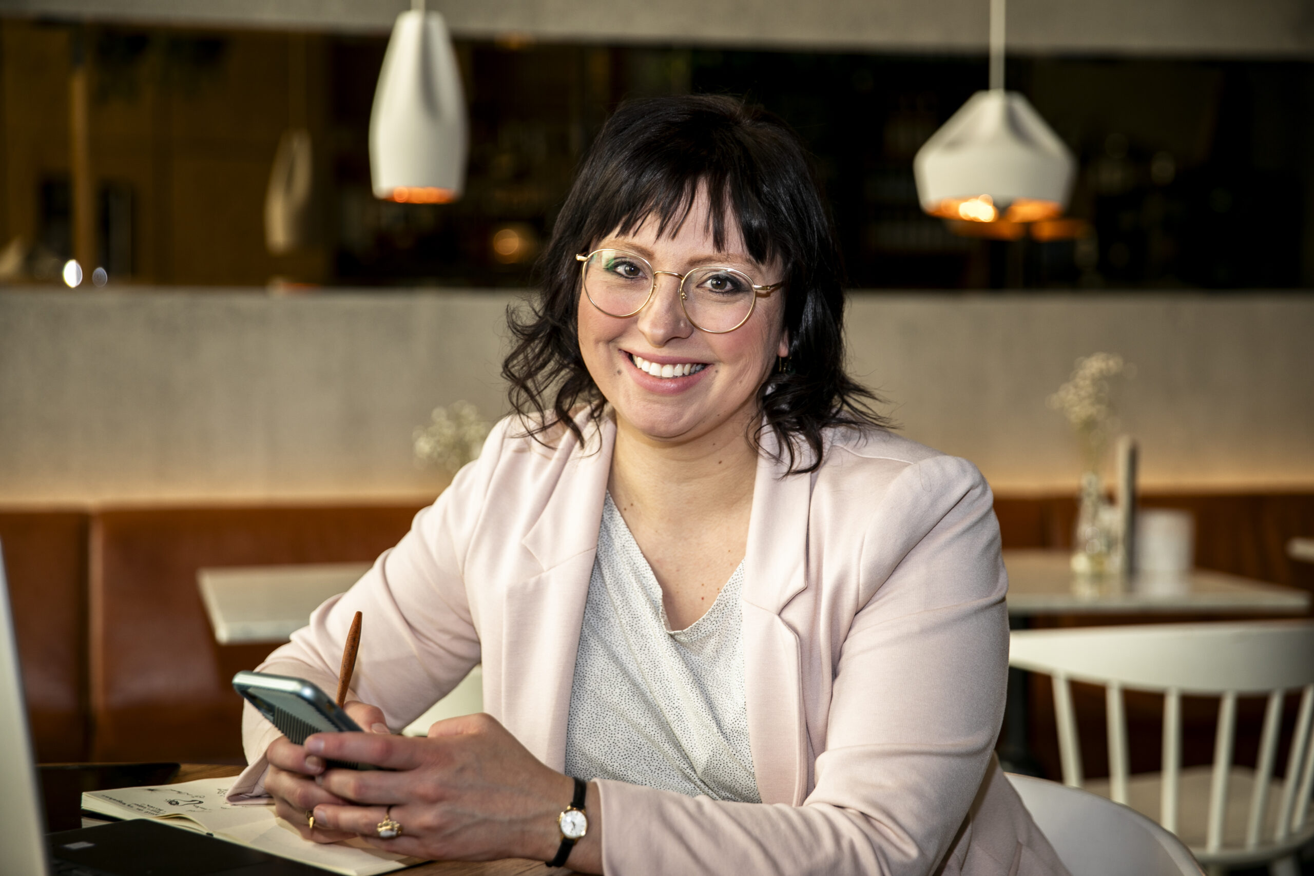 Foto van ondernemersvrouw voor haar website